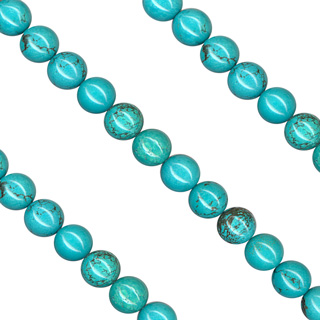 4mm Round Stripe Blue TURQUOISE Loose Beads for Jewelry Making DIY Strands  15