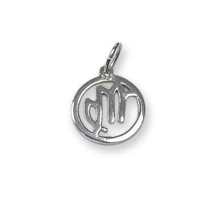 12mm Virgo Zodiac Charm Sterling Silver