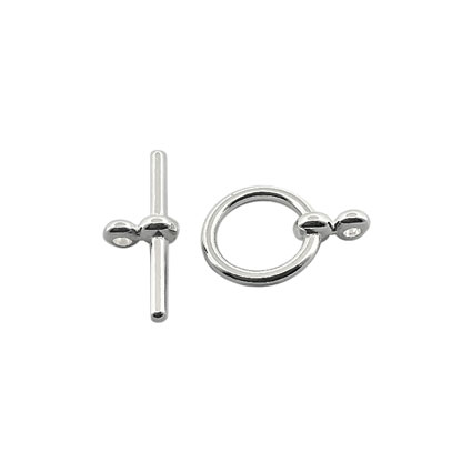 12mm Toggle Clasp Silver Plated