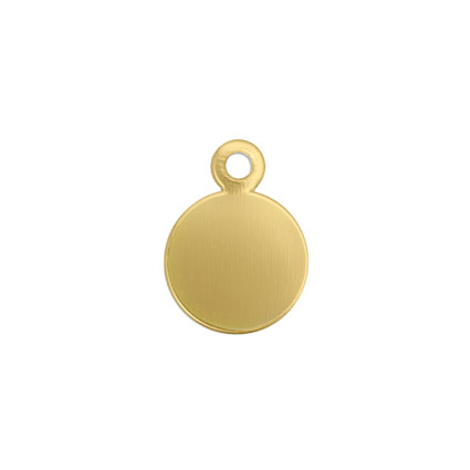 ImpressArt 10mm Circle Tag Brass