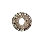 10mm Corrugated Washer Beads Antq. Silver