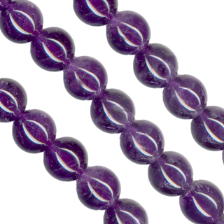 10mm Amethyst Loose Beads String