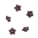 100g Acrylic Flower 10x4mm: Black Matte