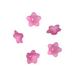 100g Acrylic Flower 10x4mm: Pink Matte