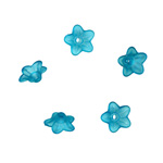 100g Acrylic Flower 10x4mm: Teal Matte