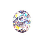 10x8mm Facet Cut Cubic Zerconia: CRYSTAL