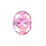 10x8mm Facet Cut Cubic Zerconia: PINK