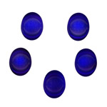 10x8mm Glass Cabochon: Sapphire