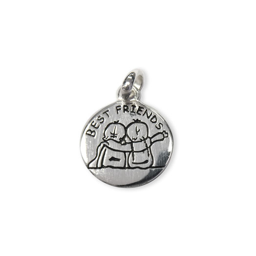 12mm Best Friends Pendant Sterling Silver