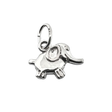 12mm Elephant Sterling Silver Charm