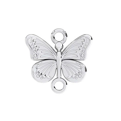 13mm Butterfly Link Sterling Silver