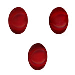 14x10mm Glass Cabochons Ruby