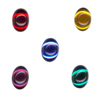 14x10mm Glass Cabochons Mixed