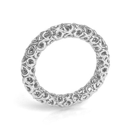 16mm Circle Donut Ring Sterling Silver