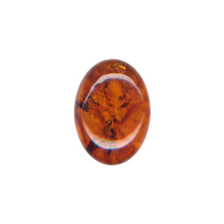 18x13mm Amber Cabochon