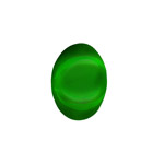 18x13mm Glass Cabochons: Emerald