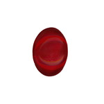 18x13mm Glass Cabochons: Ruby