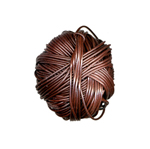 1mm Premium Leather Cord 25M ball BROWN