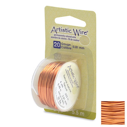 20ga(0.8mm) Artistic Wire 5.5m: Nat.Copper