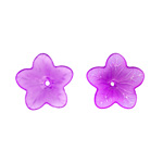 100g Acrylic Flower 18x5mm: Lilac Matte