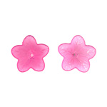 100g Acrylic Flower 18x5mm: Pink Matte