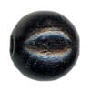 25mm Round Wooden Beads: Black