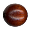 25mm Round Wooden Beads: Brown