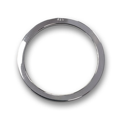 25x2mm Washer Ring Sterling Silver