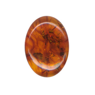 25x18mm Amber Cabochon