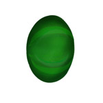 25x18mm Glass Cabochon: Emerald