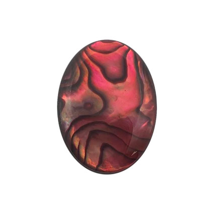 25x18mm Red Abalone Cabochon
