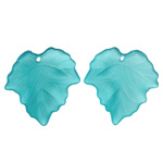 100g Acrylic Leaf 25mm: Teal Matte