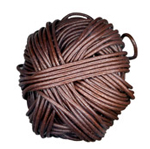 2mm Premium Leather Cord 25M ball BROWN