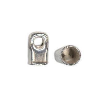 3.2mm End Cap Silver Plated