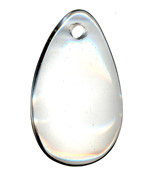 35x60mm Plain Teardrop Pendant Rock Crystal