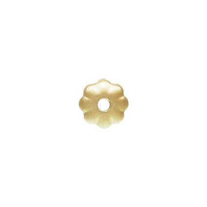 3mm Flower Bead Cap Gold Filled