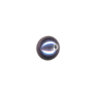4 - 4.5mm Half Drilled Fresh Water Pearl: Silver/Grey