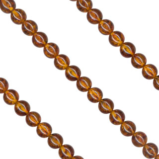 4mm Amber Loose Bead String 16