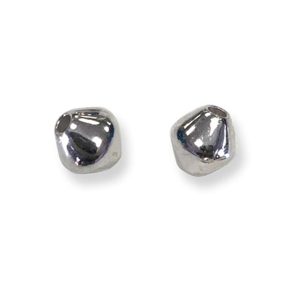 4mm Bicone Bead Silver Plated