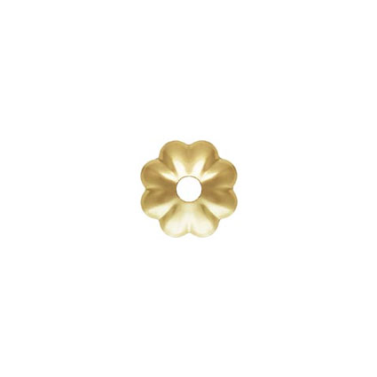 4mm Flower Bead Cap Gold Filled