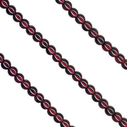 4mm Garnet Loose Bead String