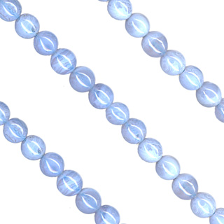 4mm Blue Lace Round Beads String -16