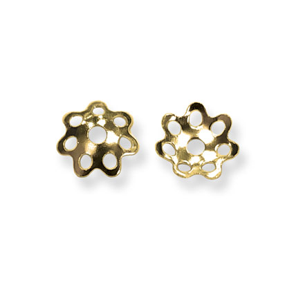 6mm Flower Bead Cap GP