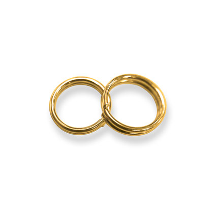5mm Split Ring - Gold plated