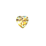 5x5mm Heart Cubic Zerconia: GOLD