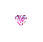 5x5mm Heart Cubic Zerconia: PINK