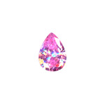 5x7mm Pear Cubic Zerconia: PINK