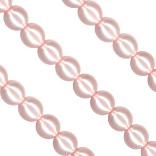 8"6mm Czech Glass Pearl Bead String: Pink