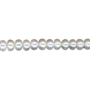 FWP 6mm Abacus Beads White/Cream