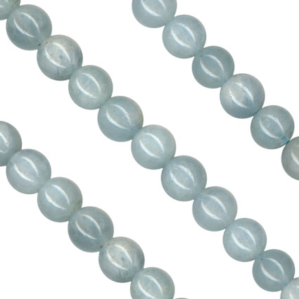 6mm Aquamarine Round Beads String -16